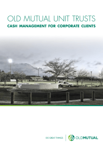 Cash Management for Corporate Clients