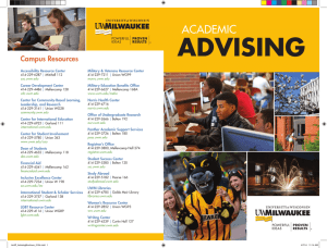 advising - University of Wisconsin–Milwaukee