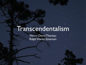 Transcendentalism - Copley