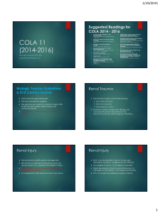 COLA 11 (2014-2016) - Michigan College of Emergency Physicians