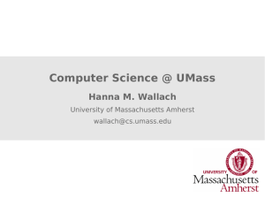 Computer Science @ UMass - University of Massachusetts Amherst