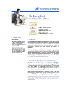 The Tipping Point - Blog Strategi + Manajemen