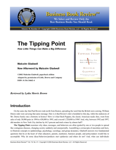The Tipping Point - Faculty and Research