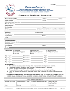Commercial Sign Permit Application