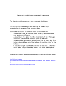 Explanation of Claustrophobia Experiment