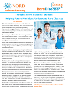 Thoughts From a Medical Student - National Organization for Rare