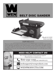 belt disc sander