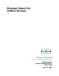 Strategic Report For Jetblue Airways Harkness Consulting