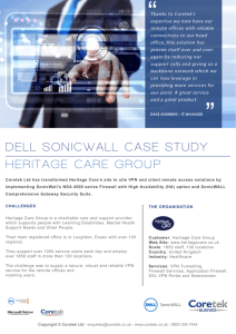 DELL SONICWALL CASE STUDY HERITAGE CARE GROUP