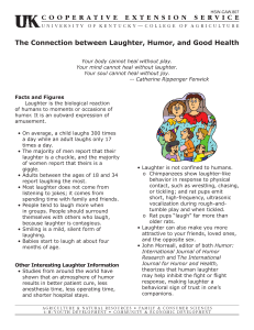 The Connection between Laughter, Humor, and Good Health