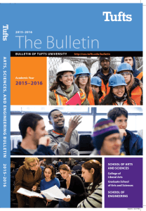 Bulletin 2015-2016 - Tufts Student Services