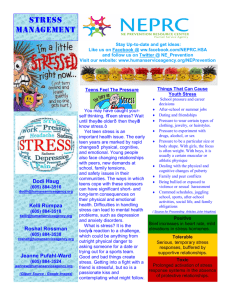 NEPRC Resource on Teens and Stress