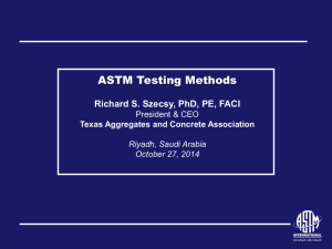 ASTM Testing Methods