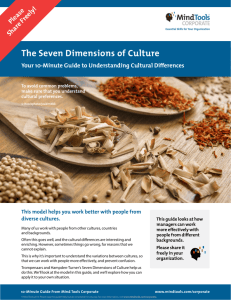 The Seven Dimensions of Culture