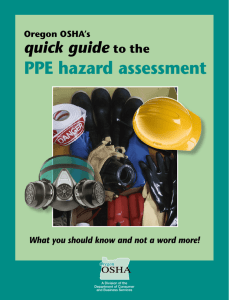 PPE hazard assessment