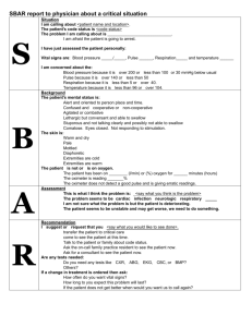 SBAR Worksheet