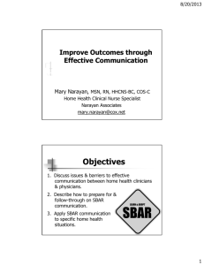 Improve Outcomes through Effective Communication Effective