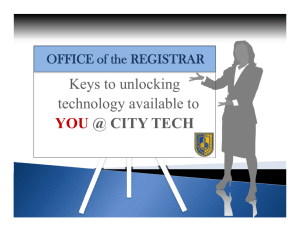 Keys to unlocking - New York City College of Technology