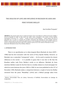the analysis of love and influence in machado de