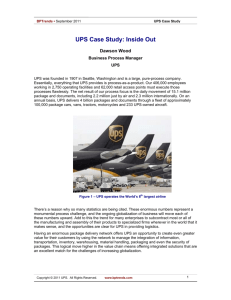 UPS Case Study: Inside Out