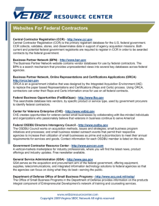 Websites For Federal Contractors