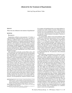 Albuterol for the Treatment of Hyperkalemia - RT Journal On-Line
