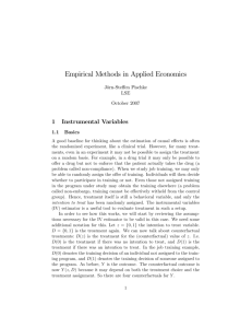 Empirical Methods in Applied Economics
