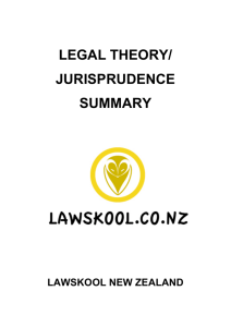 legal theory/ jurisprudence summary