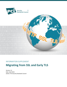 Information Supplement: Migrating from SSL and Early TLS