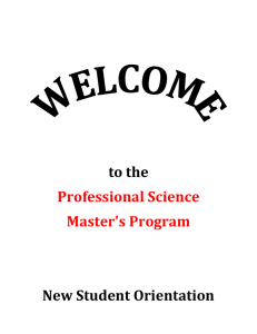 can be found here - Professional Science Master's Program
