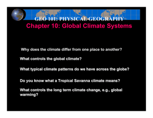 Chapter 10: Global Climate Systems