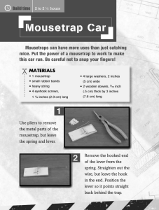 Mousetrap Car 1 2