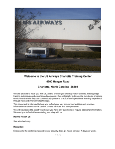 the US Airways Charlotte Training Center