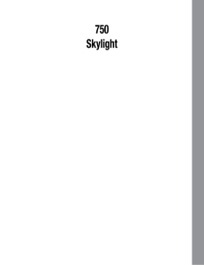 750 Skylight - Milgard Windows