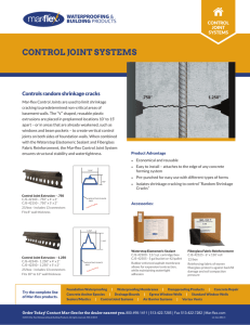 Control Joint Brochure - Mar-flex