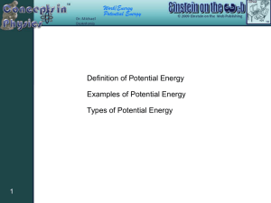 Definition of Potential Energy Examples of Potential Energy Types of
