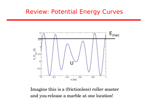Review: Potential Energy Curves