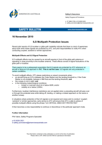 16 November 2010 - ILS Multipath Protection