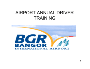 AIRPORT ANNUAL DRIVER TRAINING