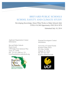 Brevard public schools School Safety and Climate Study