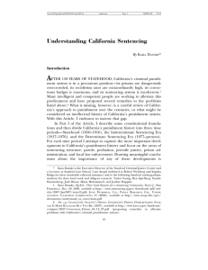 Understanding California Sentencing