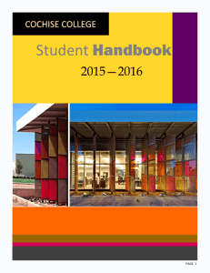 Student Handbook - Cochise College