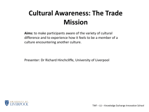 Cultural Awareness: The Trade Mission
