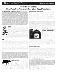 From the Ground Up: How Dairy One Provides Information About