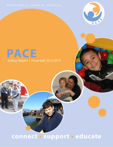 FY 2013-2014 Annual Report - Pacific Autism Center for Education