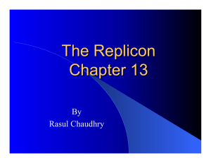 The Replicon Chapter 13