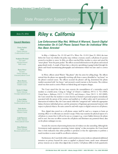 Riley v. California - Prosecuting Attorneys' Council of Georgia