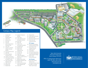 Campus Map Legend - Seton Hall University