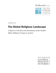 The Global Religious Landscape - Pew Research Center: Religion