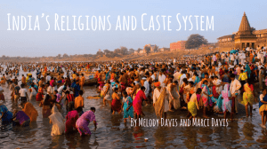 India's Caste System and Religions